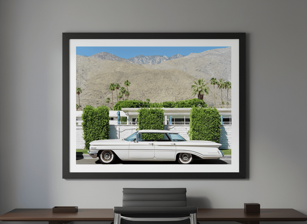 Contemporary wall art featured in a bright modern office workspace