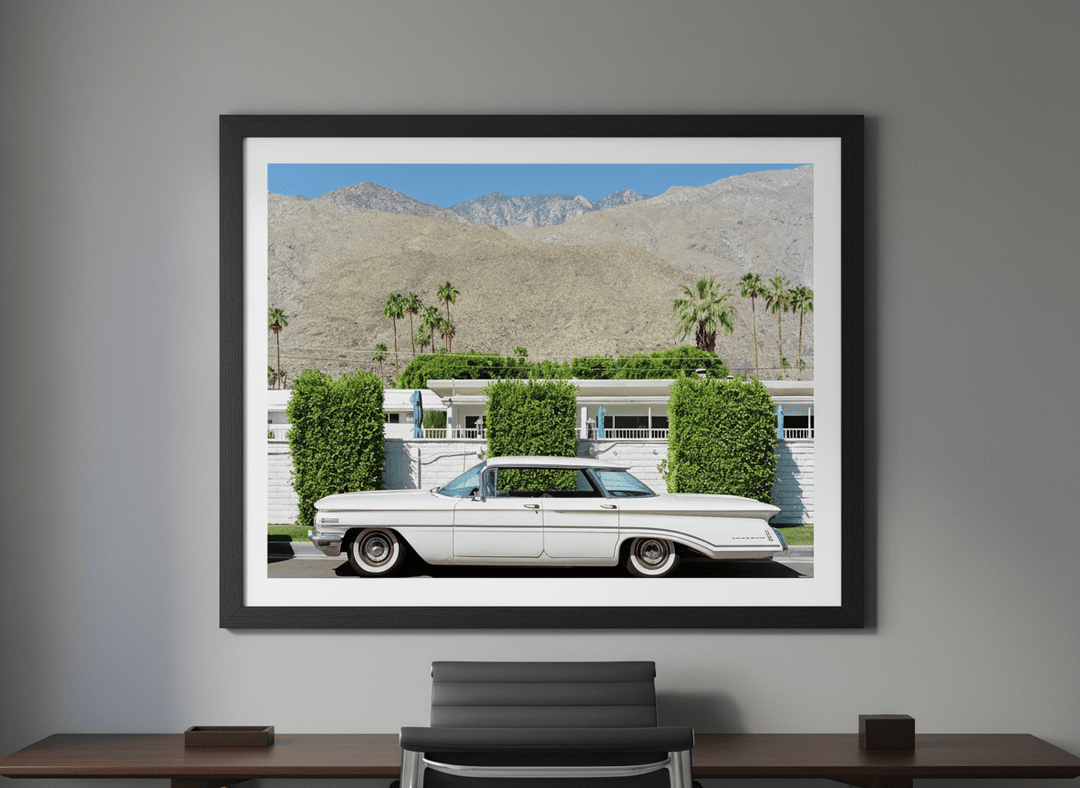 Contemporary wall art featured in a bright modern office workspace