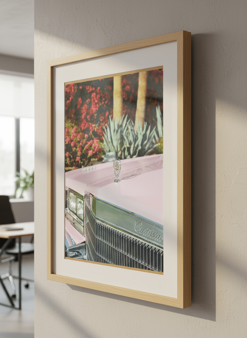 Contemporary wall art featured in a bright modern office workspace
