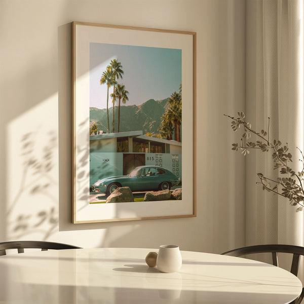 Palm Springs Vintage Muscle Car Wall Art