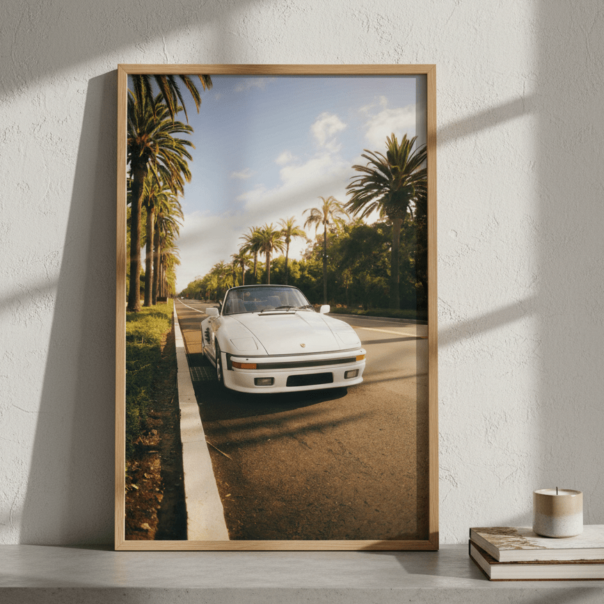 Palms & Porsche by Gelica Peralta wall - art - picture - poster
