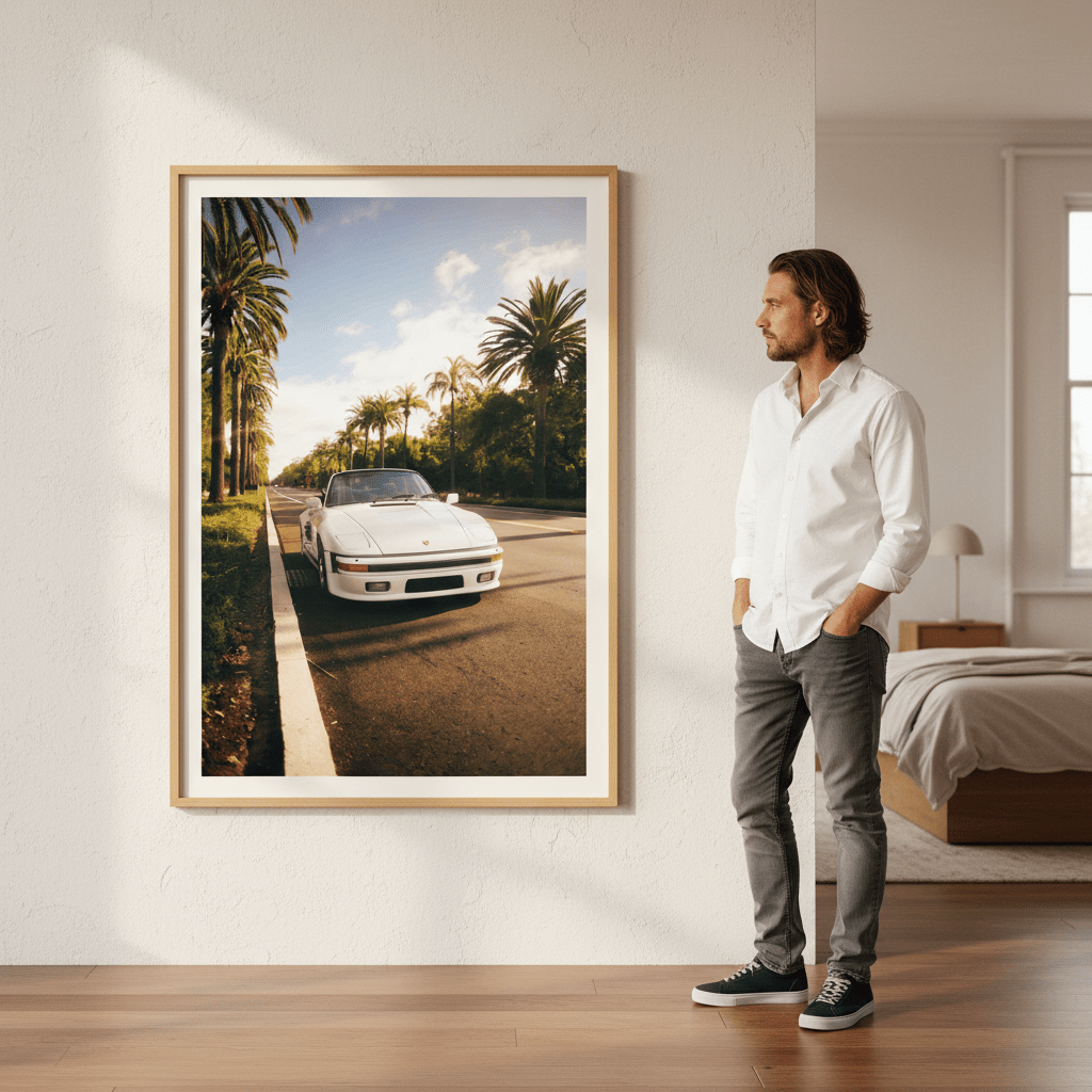 Palms & Porsche by Gelica Peralta wall - art - picture - poster