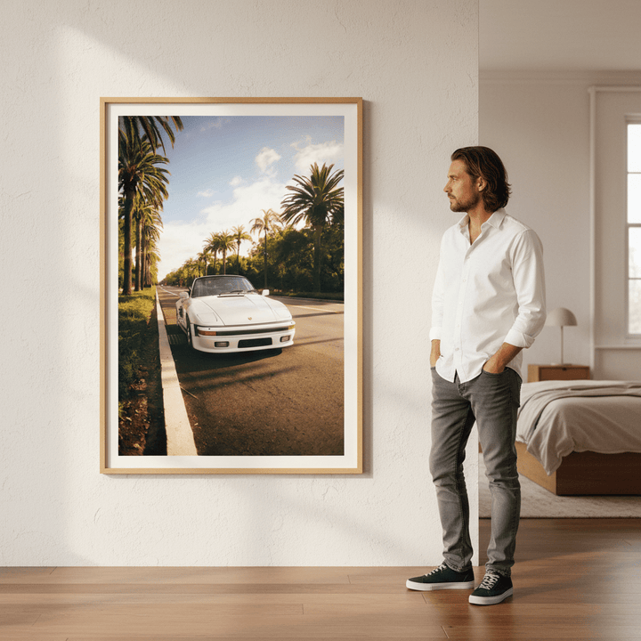 Palms & Porsche by Gelica Peralta wall - art - picture - poster