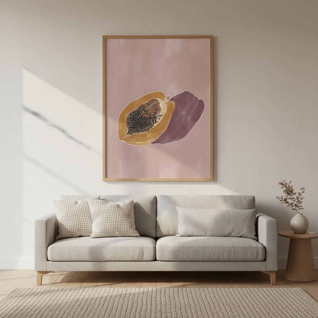 Papaya by Ivy Green Illustrations wall - art - picture - poster