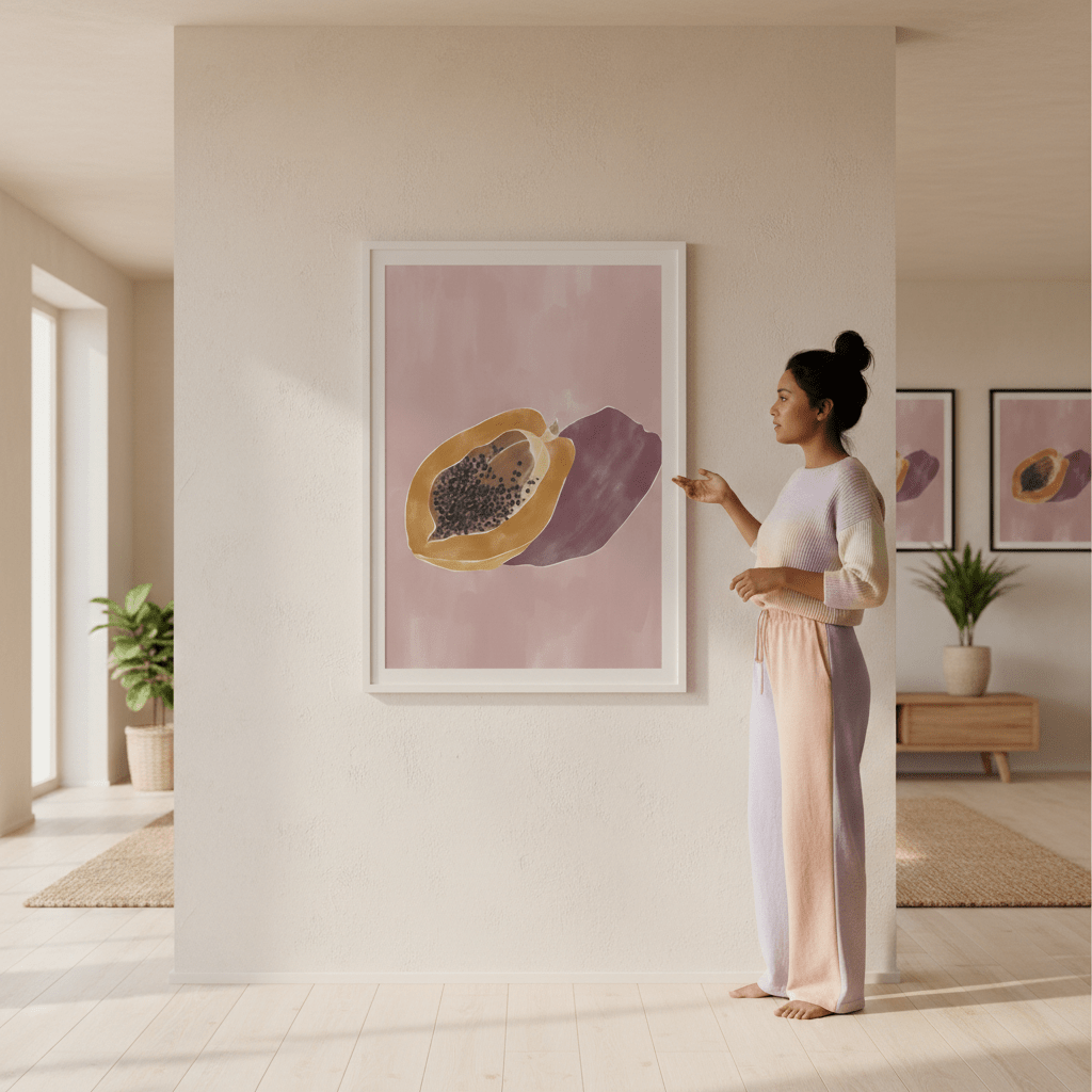 Papaya by Ivy Green Illustrations wall - art - picture - poster