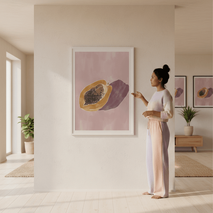 Papaya by Ivy Green Illustrations wall - art - picture - poster
