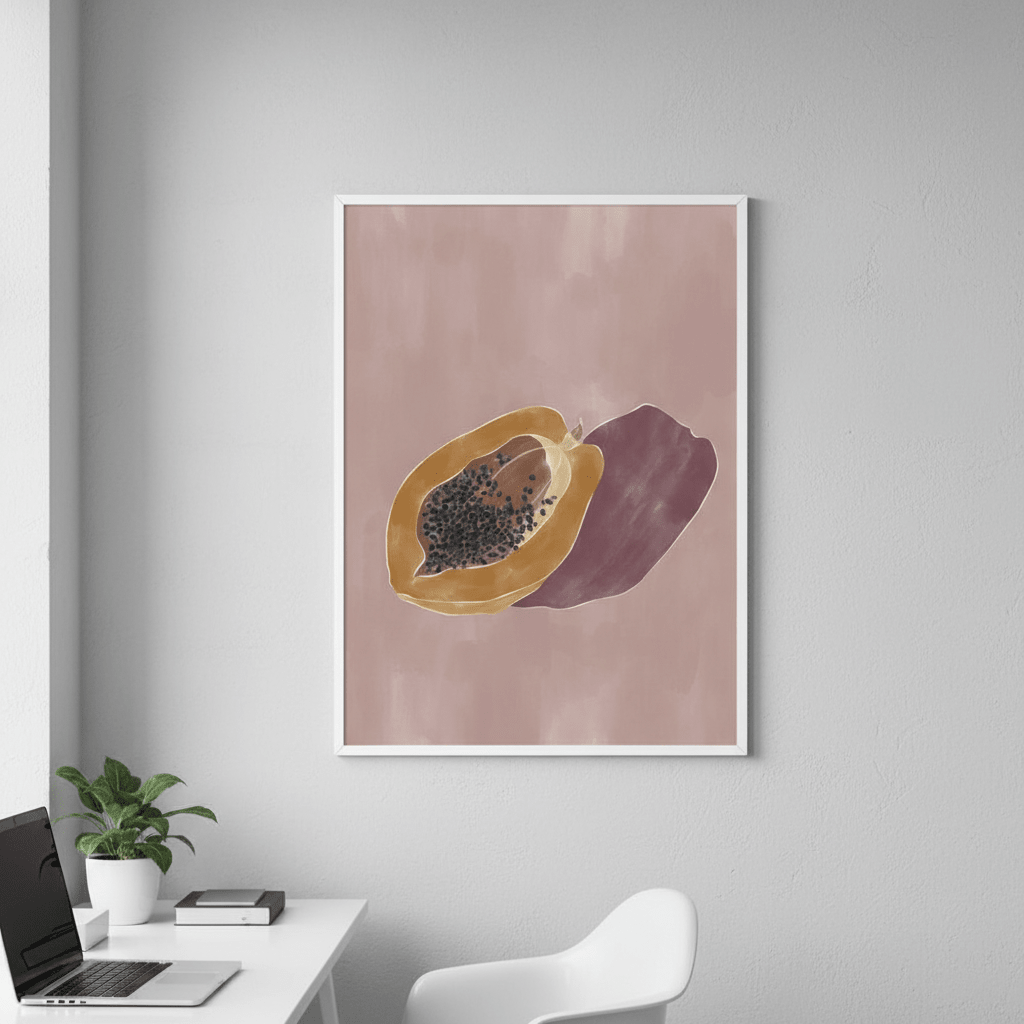 Papaya by Ivy Green Illustrations wall - art - picture - poster