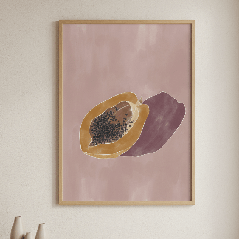 Papaya by Ivy Green Illustrations wall - art - picture - poster