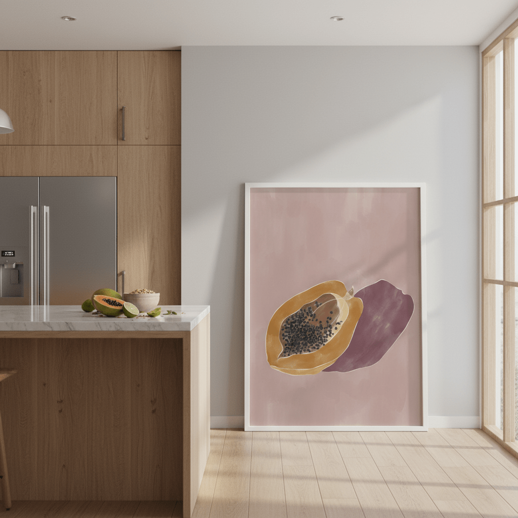 Papaya by Ivy Green Illustrations wall - art - picture - poster