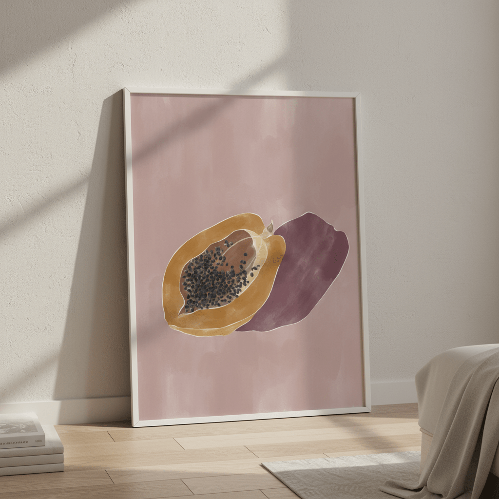Papaya by Ivy Green Illustrations wall - art - picture - poster