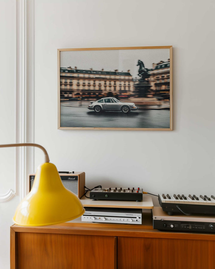 Paris Drift Vintage Car Photograph wall - art - picture - poster