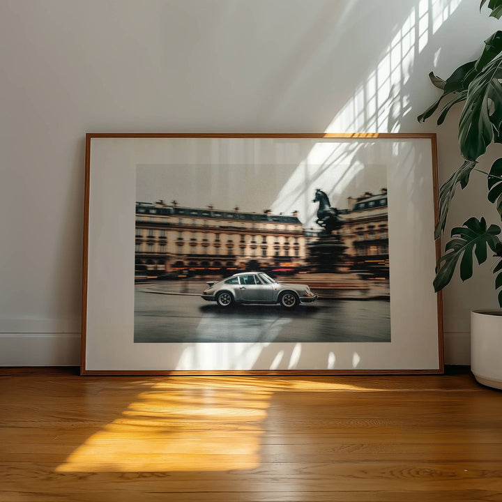 Paris Drift Vintage Car Photograph wall - art - picture - poster