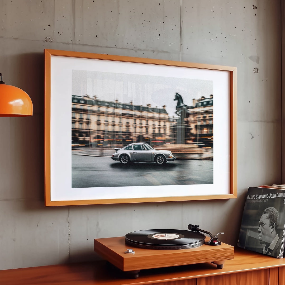 Paris Drift Vintage Car Photograph wall - art - picture - poster