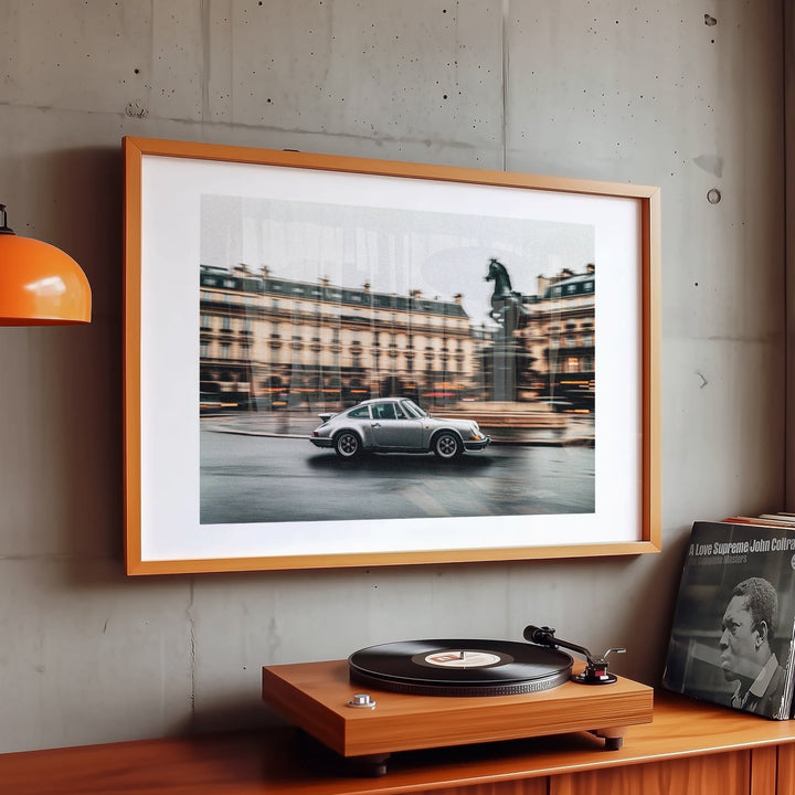 Paris Drift Vintage Car Photograph wall - art - picture - poster