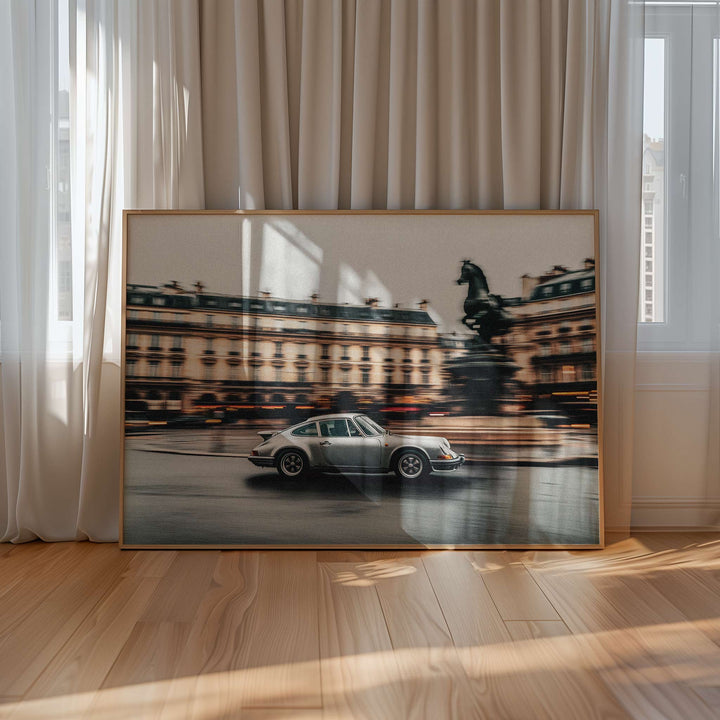 Paris Drift Vintage Car Photograph wall - art - picture - poster