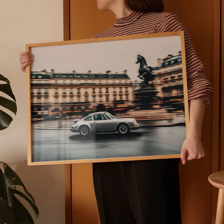 Paris Drift Vintage Car Photograph wall - art - picture - poster