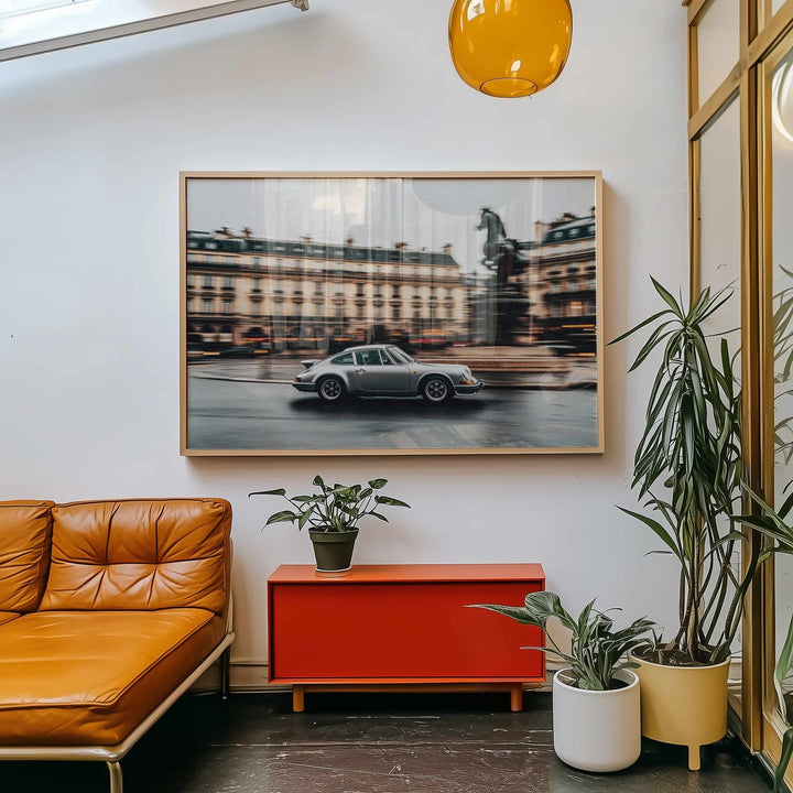 Paris Drift Vintage Car Photograph wall - art - picture - poster