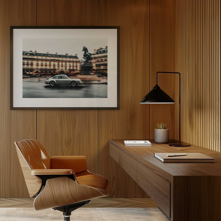 Paris Drift Vintage Car Photograph wall - art - picture - poster