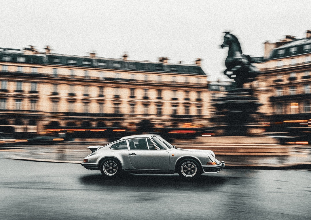 Vintage Car Photo Paris Wall Art frame