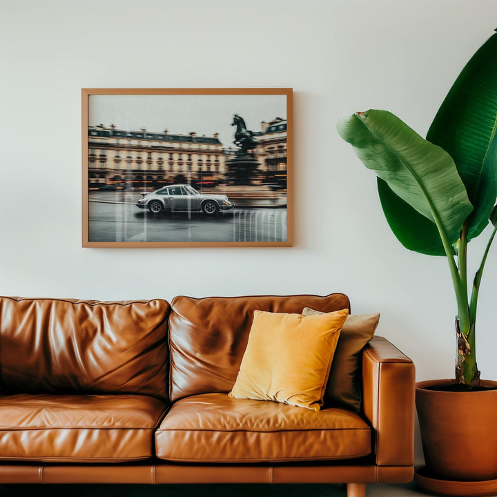 Paris Drift Vintage Car Photograph wall - art - picture - poster