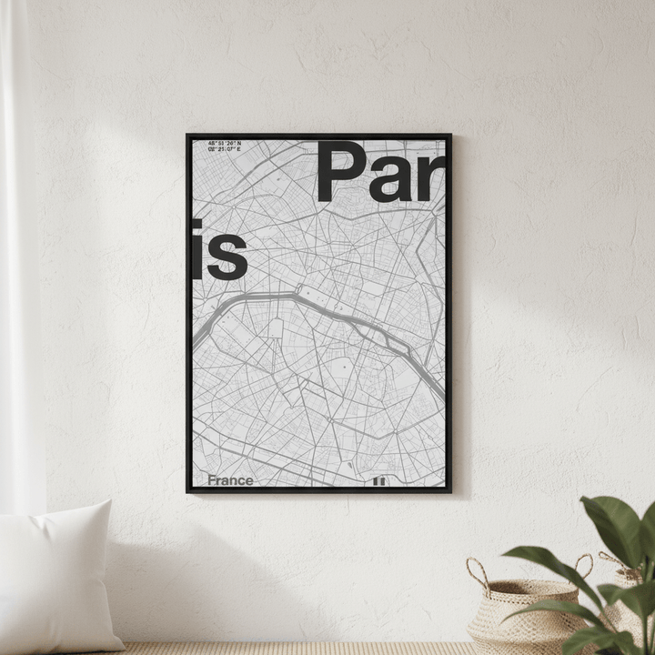 Paris Map by Florent Bodart wall - art - picture - poster