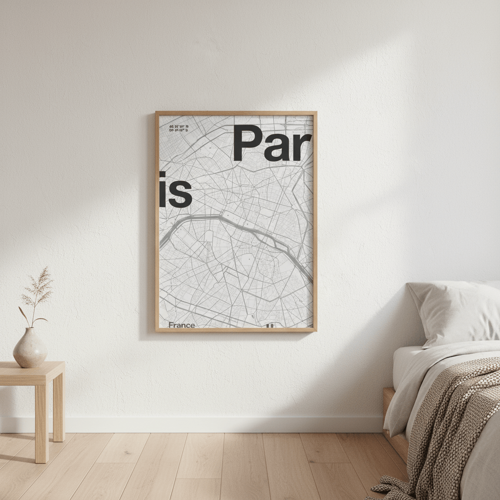 Paris Map by Florent Bodart wall - art - picture - poster