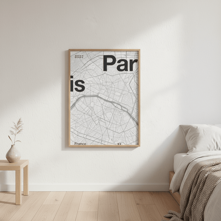Paris Map by Florent Bodart wall - art - picture - poster