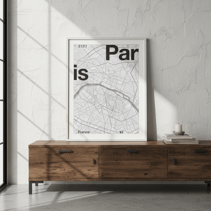 Paris Map by Florent Bodart wall - art - picture - poster