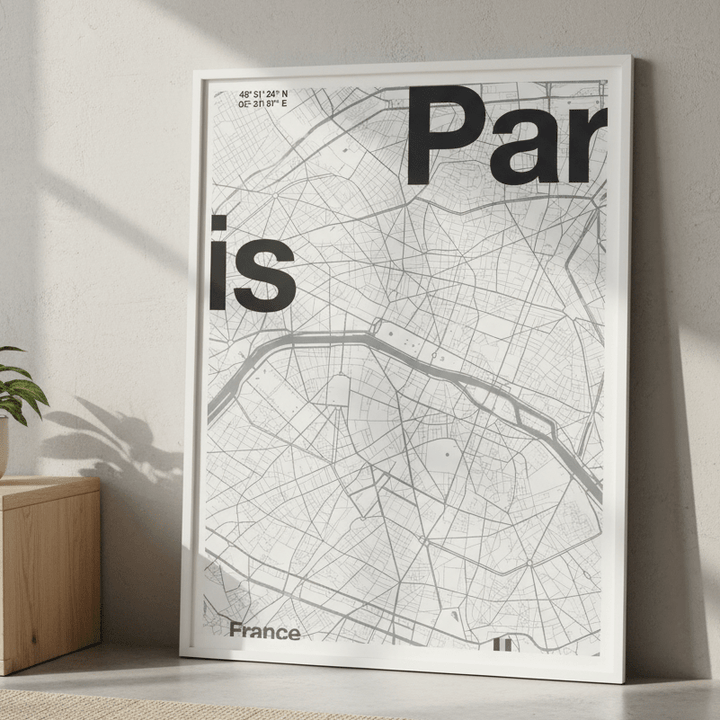 Paris Map by Florent Bodart wall - art - picture - poster