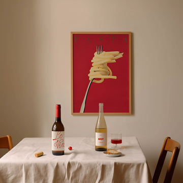 Pasta Fork Vintage Poster Wall Art - Style My Wall