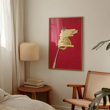 Pasta Fork Vintage Poster Wall Art - Style My Wall