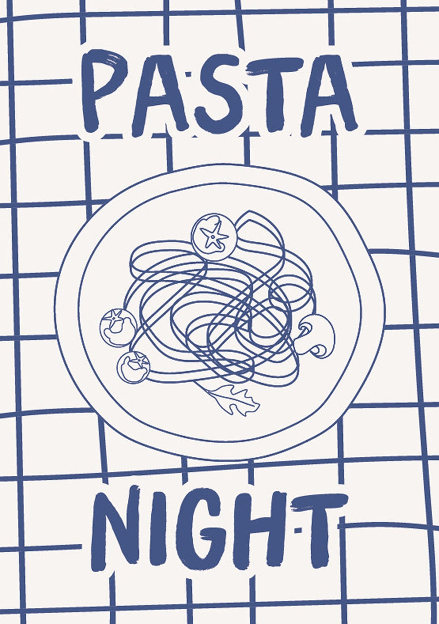 Pasta Night Kitchen Wall Print