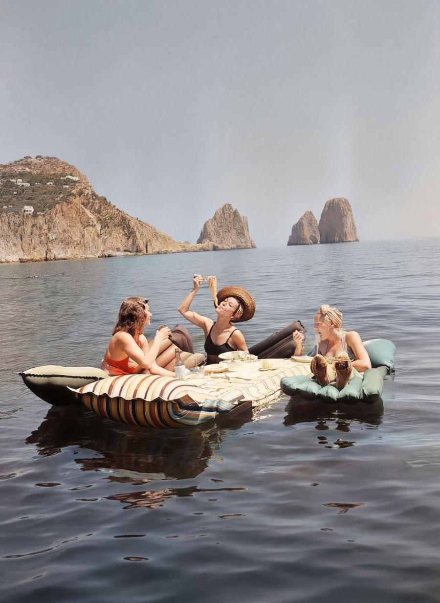 Pasta on the Lake Portrait Colour Vintage