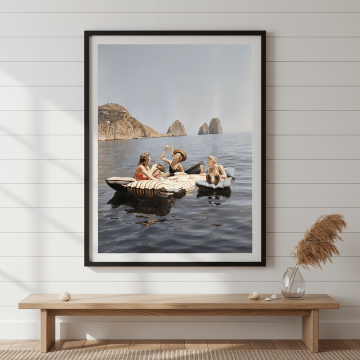 Pasta on the Lake Portrait Colour Vintage wall - art - picture - poster