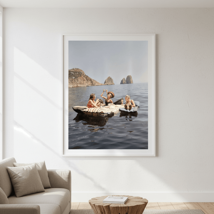 Pasta on the Lake Portrait Colour Vintage wall - art - picture - poster