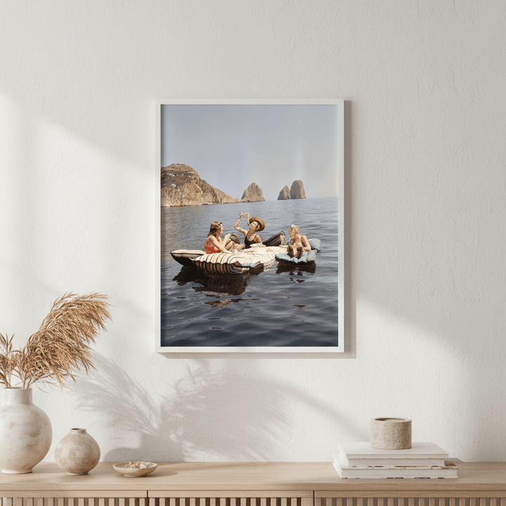 Pasta on the Lake Portrait Colour Vintage wall - art - picture - poster
