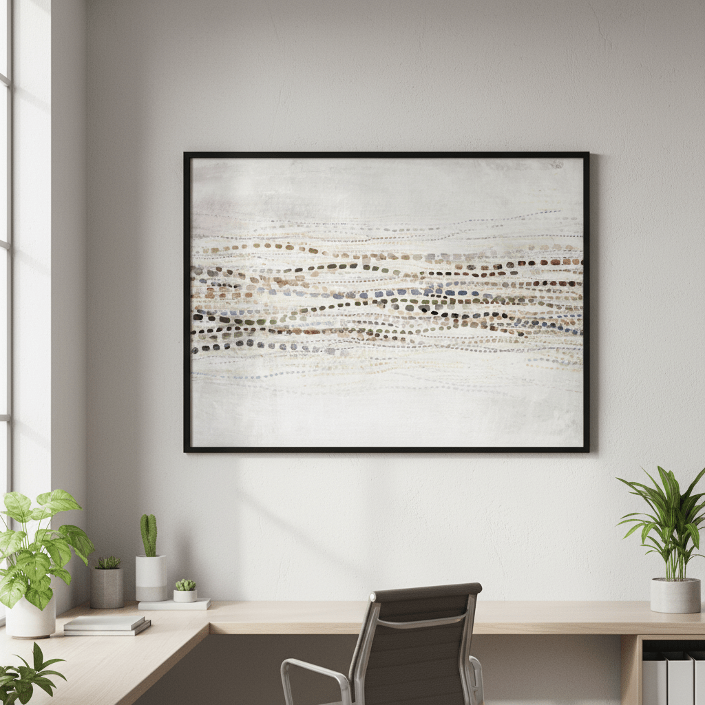 Pastel Dancing Waves by Deer Muskeeter wall - art - picture - poster