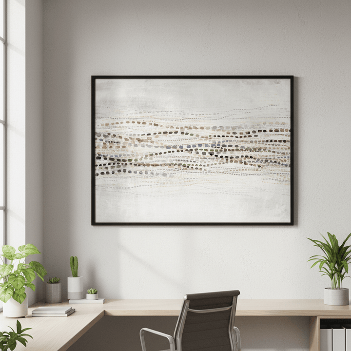 Pastel Dancing Waves by Deer Muskeeter wall - art - picture - poster