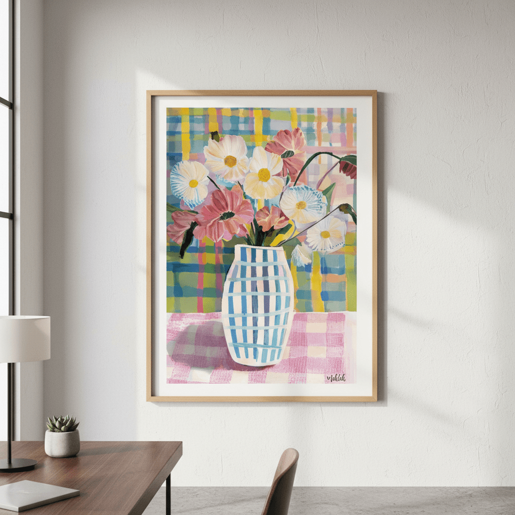 Pastel Flowers by Inkheart Designs wall - art - picture - poster