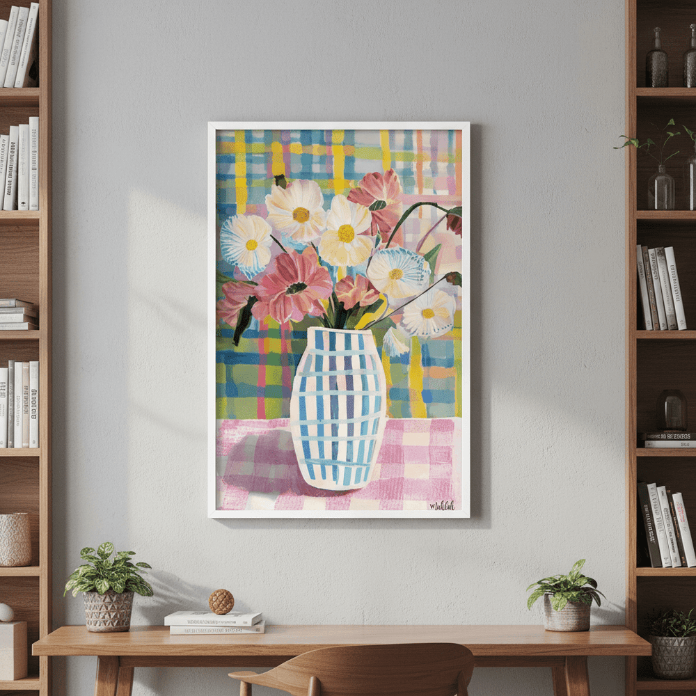 Pastel Flowers by Inkheart Designs wall - art - picture - poster