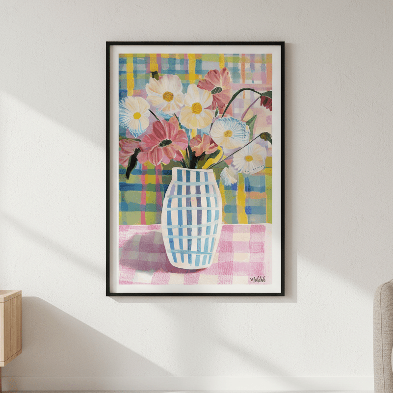 Pastel Flowers by Inkheart Designs wall - art - picture - poster
