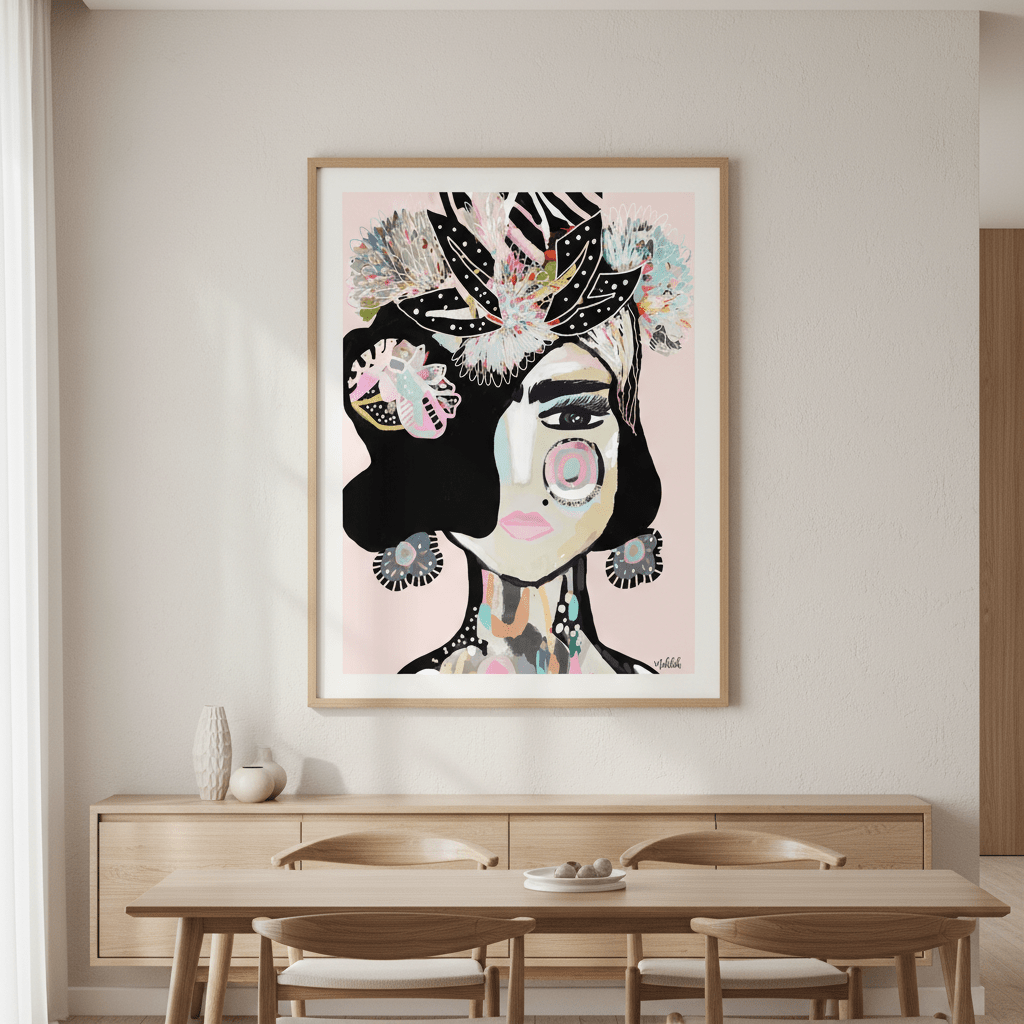 Pastel Frida by Inkheart Designs wall - art - picture - poster