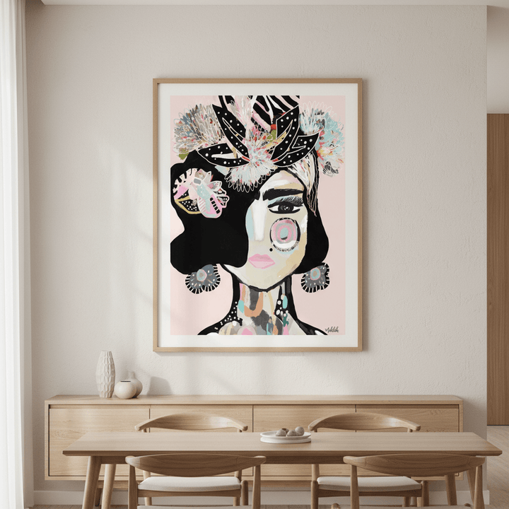 Pastel Frida by Inkheart Designs wall - art - picture - poster