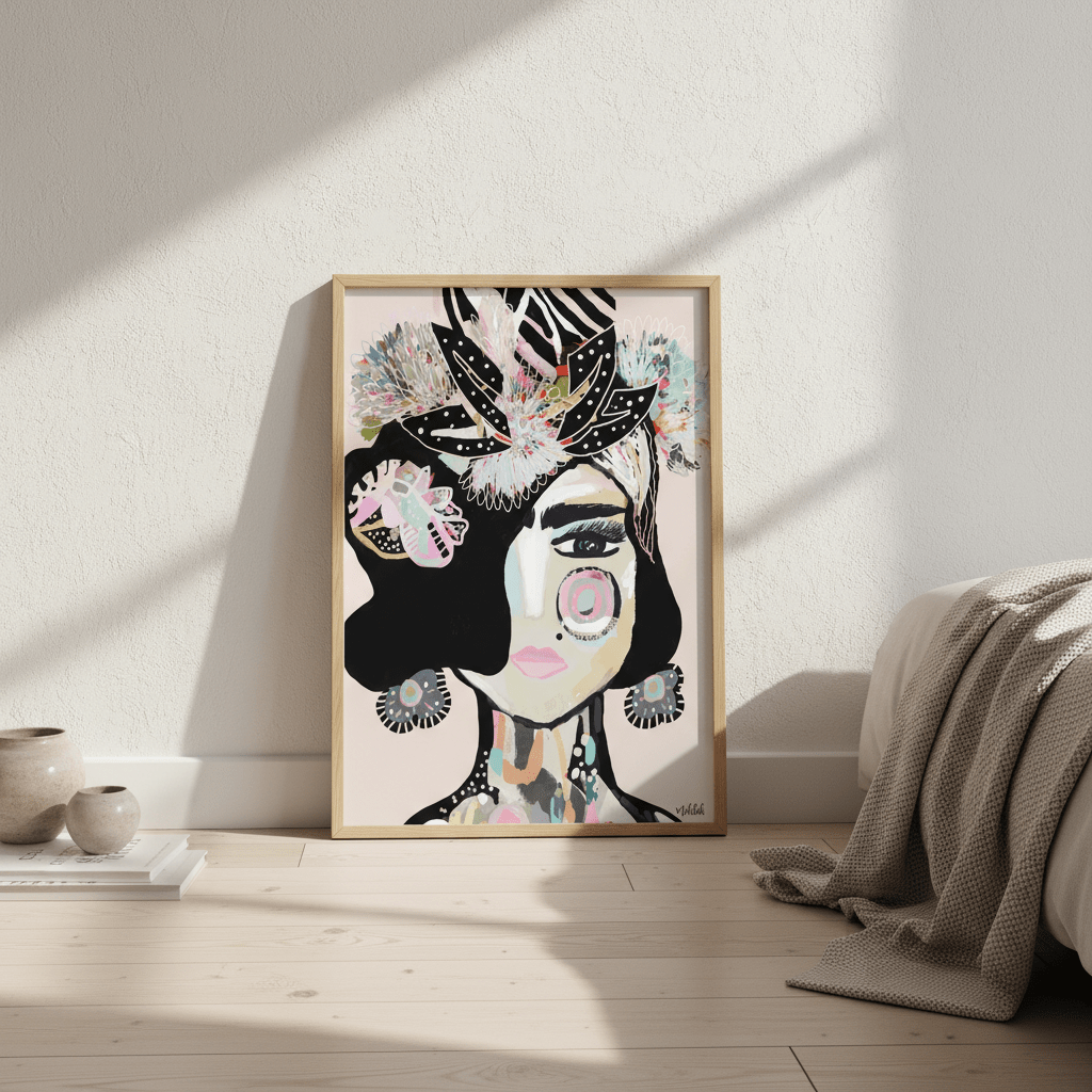 Pastel Frida by Inkheart Designs wall - art - picture - poster