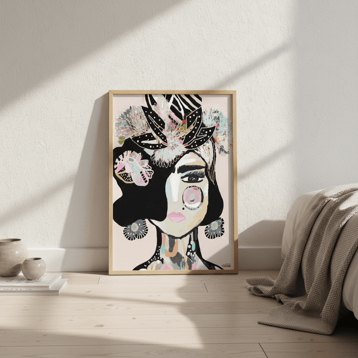Pastel Frida by Inkheart Designs wall - art - picture - poster