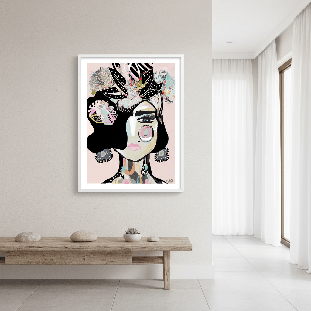 Pastel Frida by Inkheart Designs wall - art - picture - poster