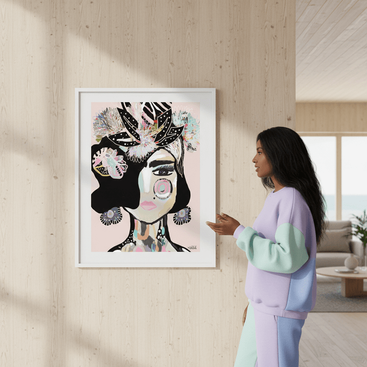 Pastel Frida by Inkheart Designs wall - art - picture - poster