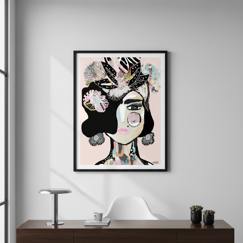 Pastel Frida by Inkheart Designs wall - art - picture - poster