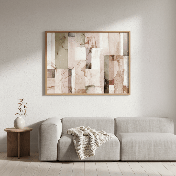 Pastel Square Floral by Deer Muskeeter wall - art - picture - poster