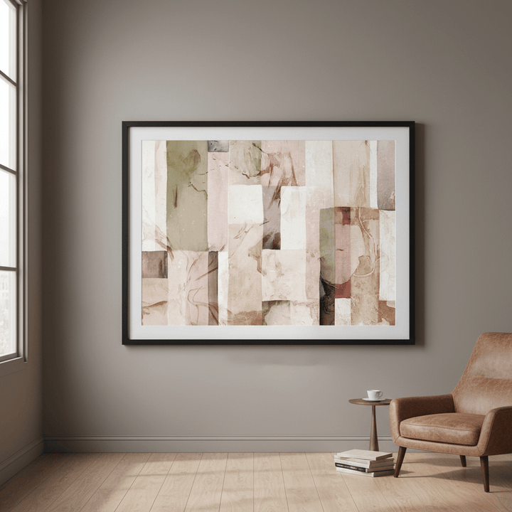 Pastel Square Floral by Deer Muskeeter wall - art - picture - poster